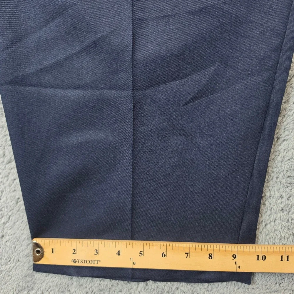 Oak Hill Dress Pants Mens 54x30 Navy Blue Pleated Classic Fit Business Trousers